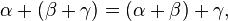 alpha plus beta plus gamma LaTeX